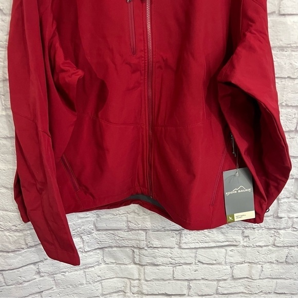 Eddie Bauer men’s 4XL waterproof soft shell jacket red nwt - Picture 3 of 7